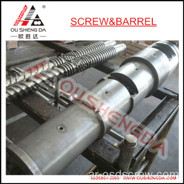 twin screw barrel/conical twin screw barrel/screw barrel for plastic extruder